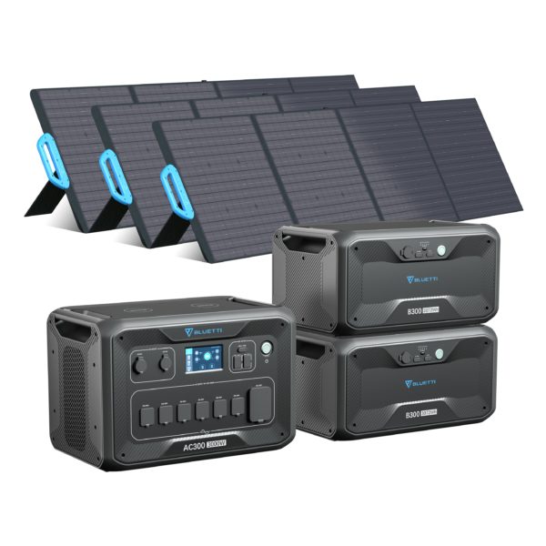 BLUETTI AC300 + 2*B300 + 3*PV200 / Solar Generator Kit