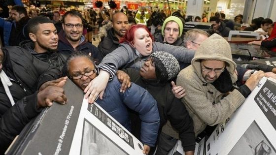 Black Friday rush on TVs