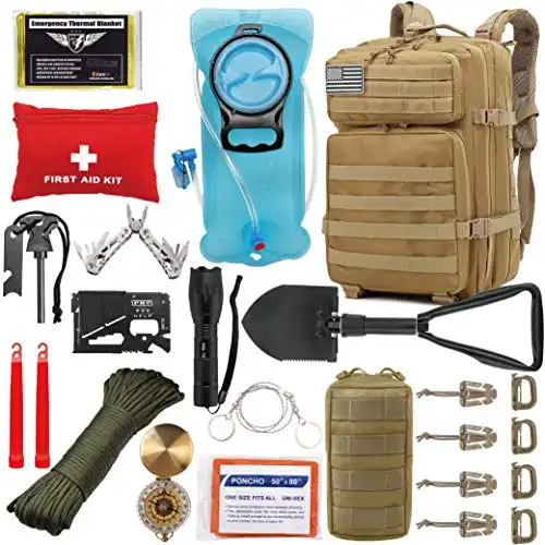 EVERLIT 42L Tactical Survival Backpack