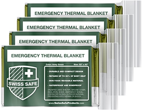 Swiss Safe Emergency Mylar Thermal Blankets