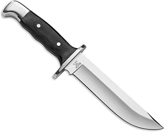 Buck Knives 124 Frontiersman Fixed Bowie Blade Knife