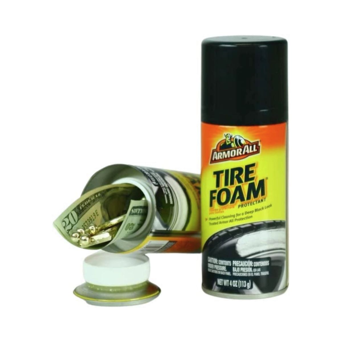 ArmorAll Tire Foam Safe Cash Stash