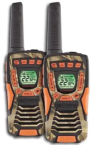 COBRA CXT1045R-FLT 37 Mi Waterproof Floating 2-Way Radios Walkie Talkies