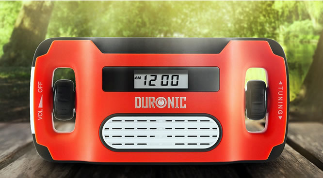 duronic solar powered radio