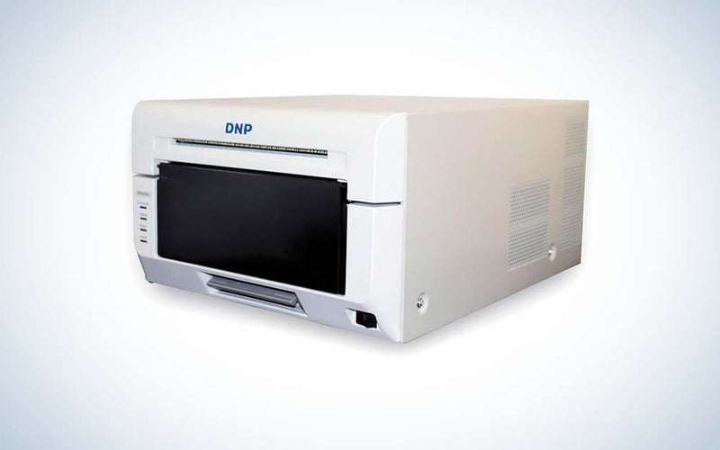 white DNP DS620A sublimation printer on a white background