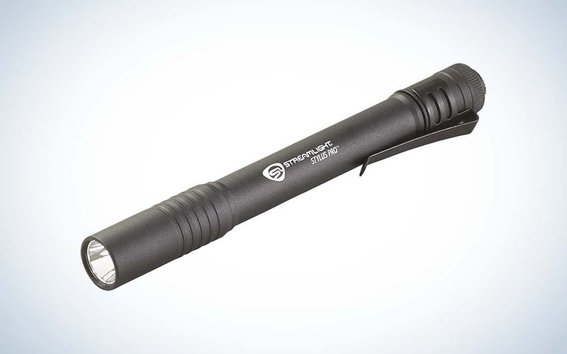 black Streamlight Stylus Pro Pen Light flashlight