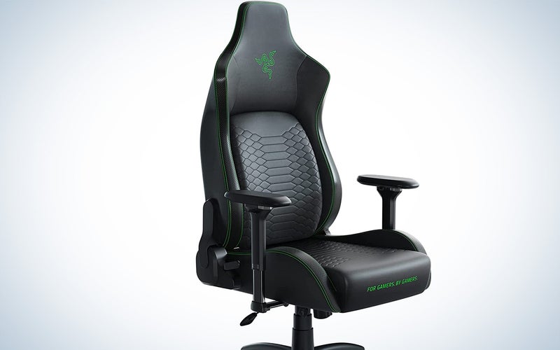 The Razer office chair for lumbar support in black