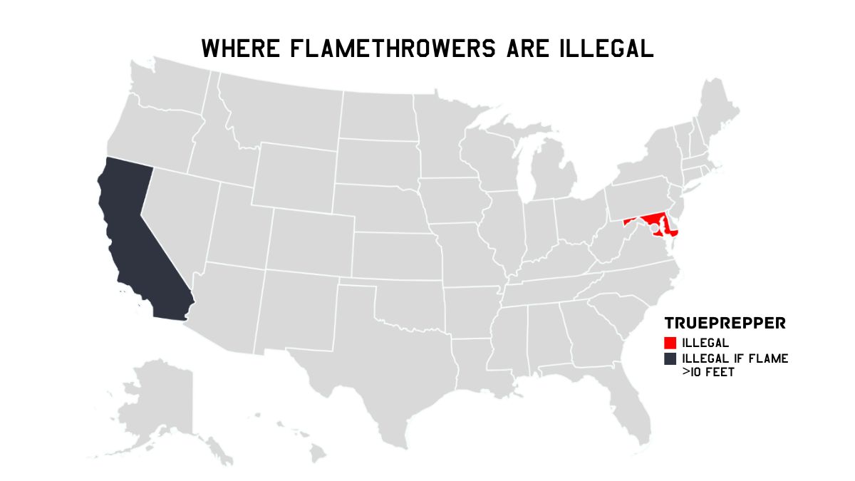 Where Flamethrowers are Illegal in the US