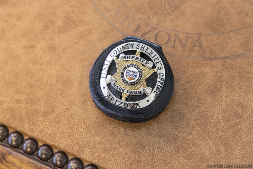 Photo of the Sheriff badge.