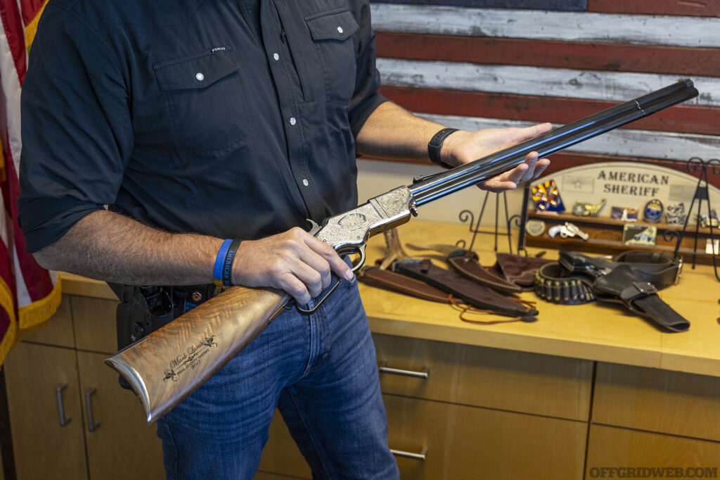 Photo of Mark Lamb's lever action.