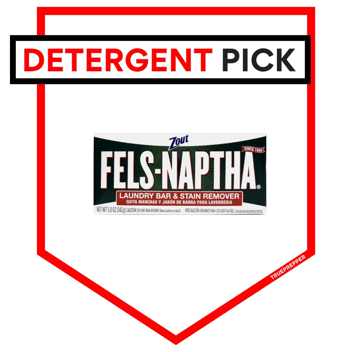 Zout Fels-Naptha Laundry Bar and Detergent